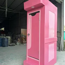 Nhà vệ sinh composite màu hồng