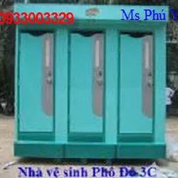 Nhà vệ sinh lưu động 3 buồng nhựa Composite