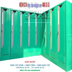 Dãy Nhà Vệ Sinh Di Động VS1C Màu Xanh Lá Cây