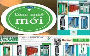 Công nghệ mới - Nhà vệ sinh di động Thành Phố Xanh