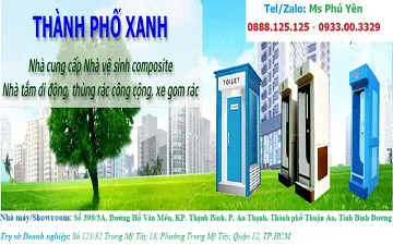 Nhà vệ sinh di động Thành Phố Xanh tại 63 tỉnh thành