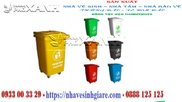 thùng rác composite 60 lít có bánh xe thùng rác composite 60 lít có bánh xe