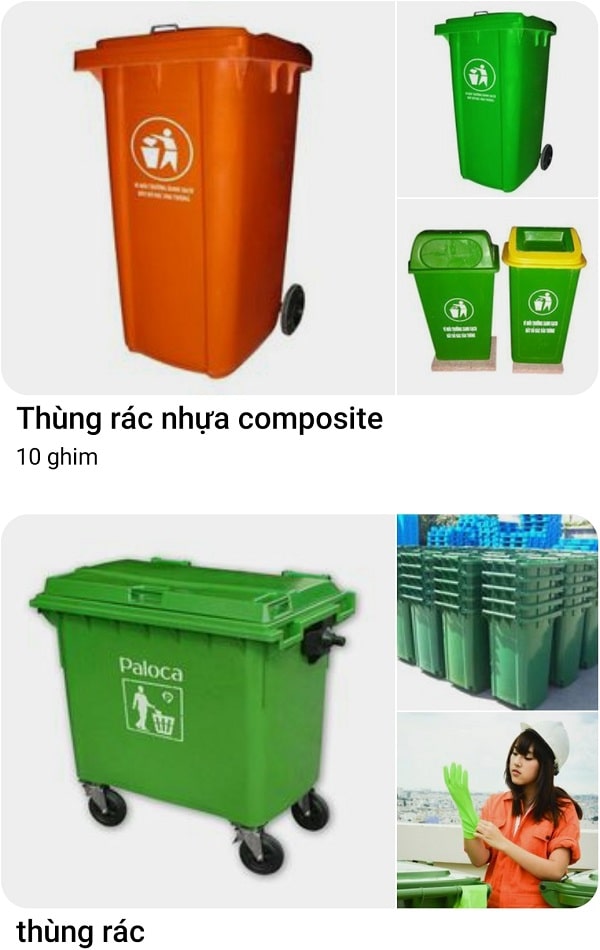 thùng rác nhựa composite thùng rác nhựa composite