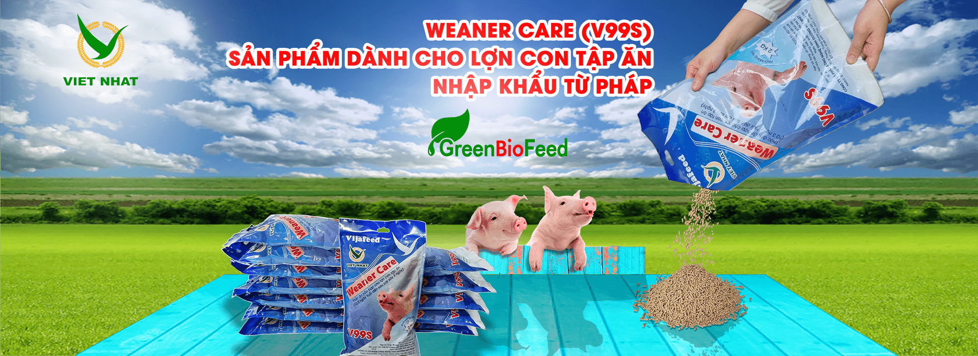 Thức ăn chăn nuôi cao cấp Green Bio Feed Việt Nhật