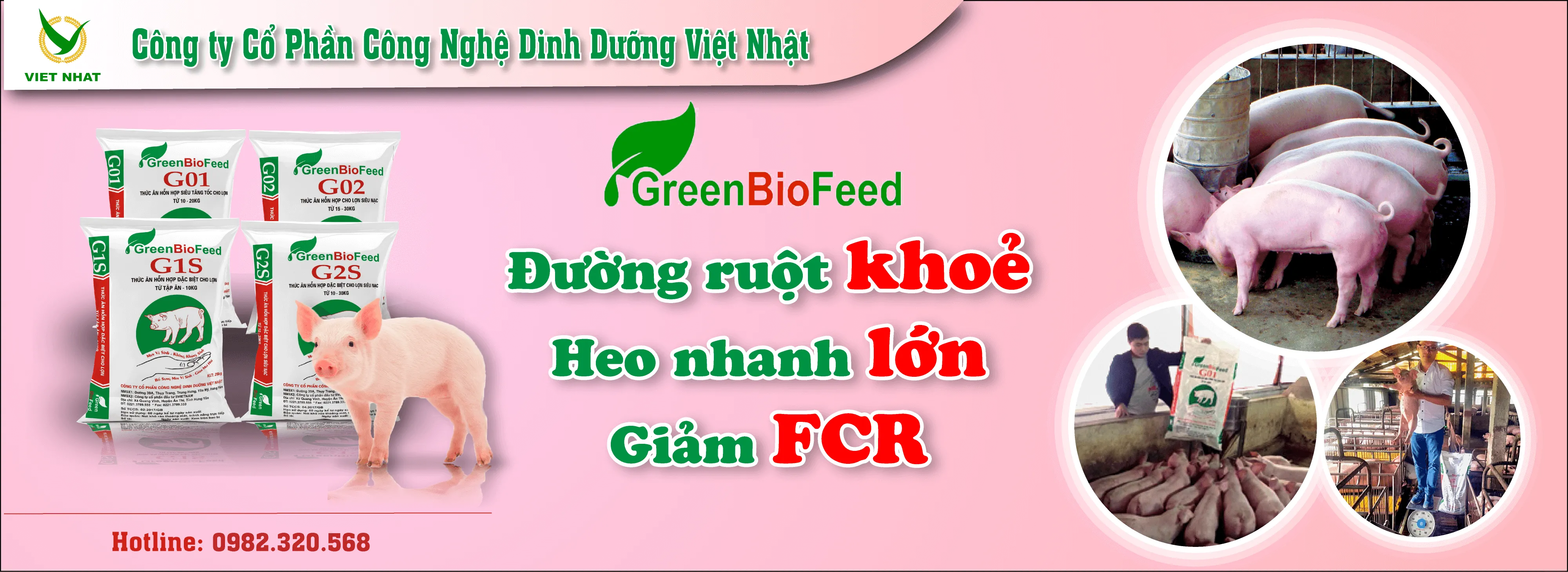 Bộ sản phẩm cám lợn thịt GreenBiofeed