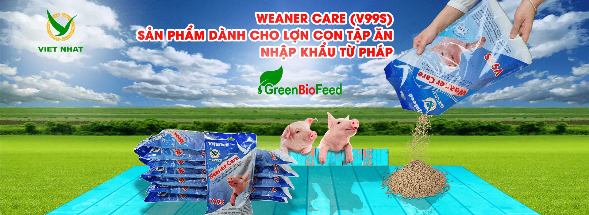 Thức ăn chăn nuôi cao cấp Green Bio Feed Việt Nhật