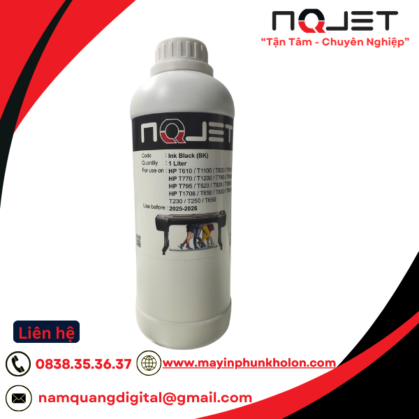 Mực in A0 HP NQJET màu đen ( black) Mực in A0 HP NQJET màu đen ( black)