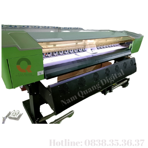 Máy in bạt khổ 1m8 giá rẻ màu xanh chuối Máy in bạt khổ 1m8 giá rẻ màu xanh chuối