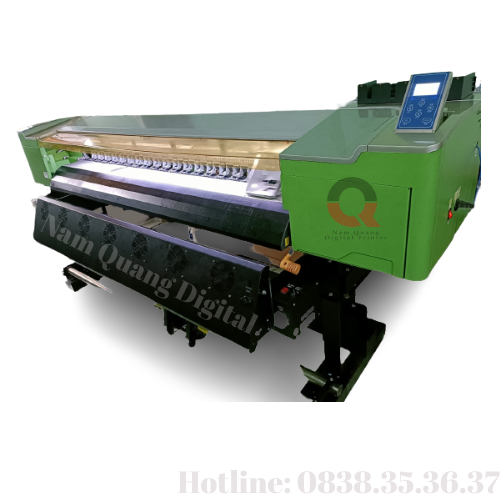 Máy in bạt khổ 1m8 giá rẻ màu xanh chuối Máy in bạt khổ 1m8 giá rẻ màu xanh chuối