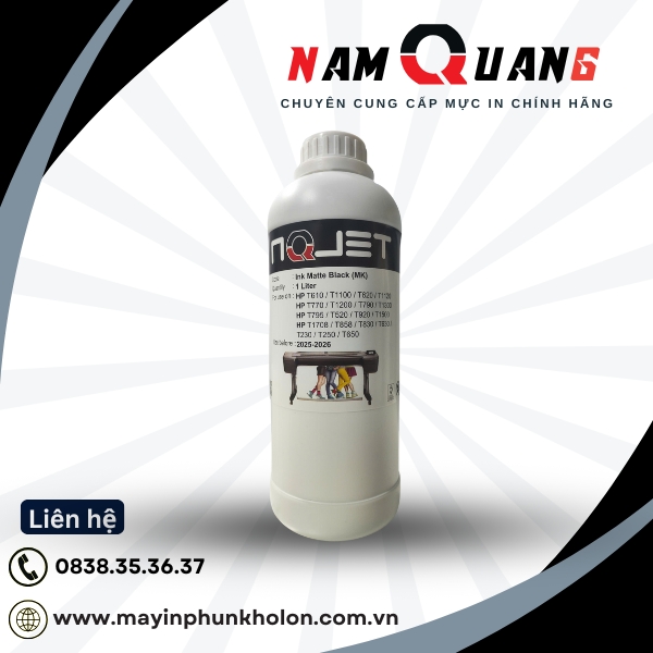 Mực khổ A0 NQJET DesignJet màu MK Mực khổ A0 NQJET DesignJet màu MK