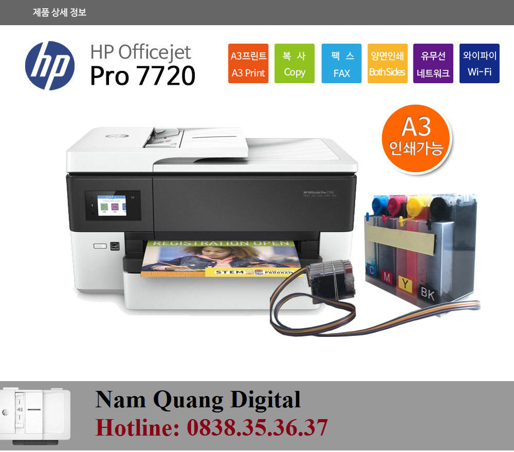 Báo giá lắp hệ thống liên tục HP Officejet Pro 7720/7740