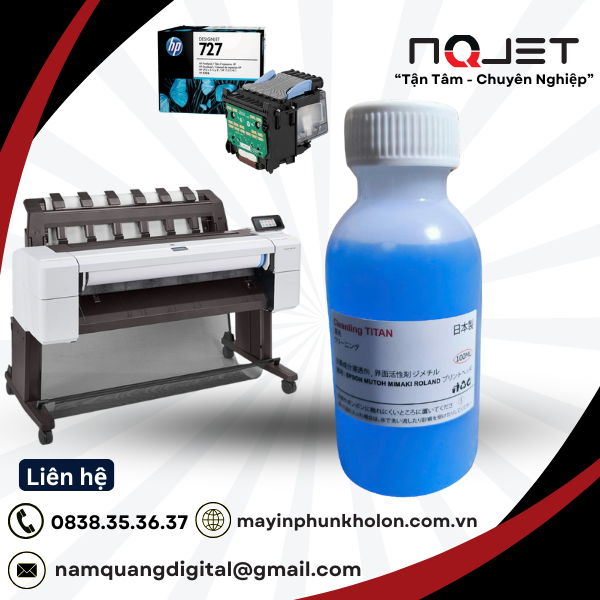 Dung dịch xử lí Đầu phun HP T1600 HP 732 (B3P06A) bị nghẹt rối tia Dung dịch xử lí Đầu phun HP T1600 HP 732 (B3P06A) bị nghẹt rối tia