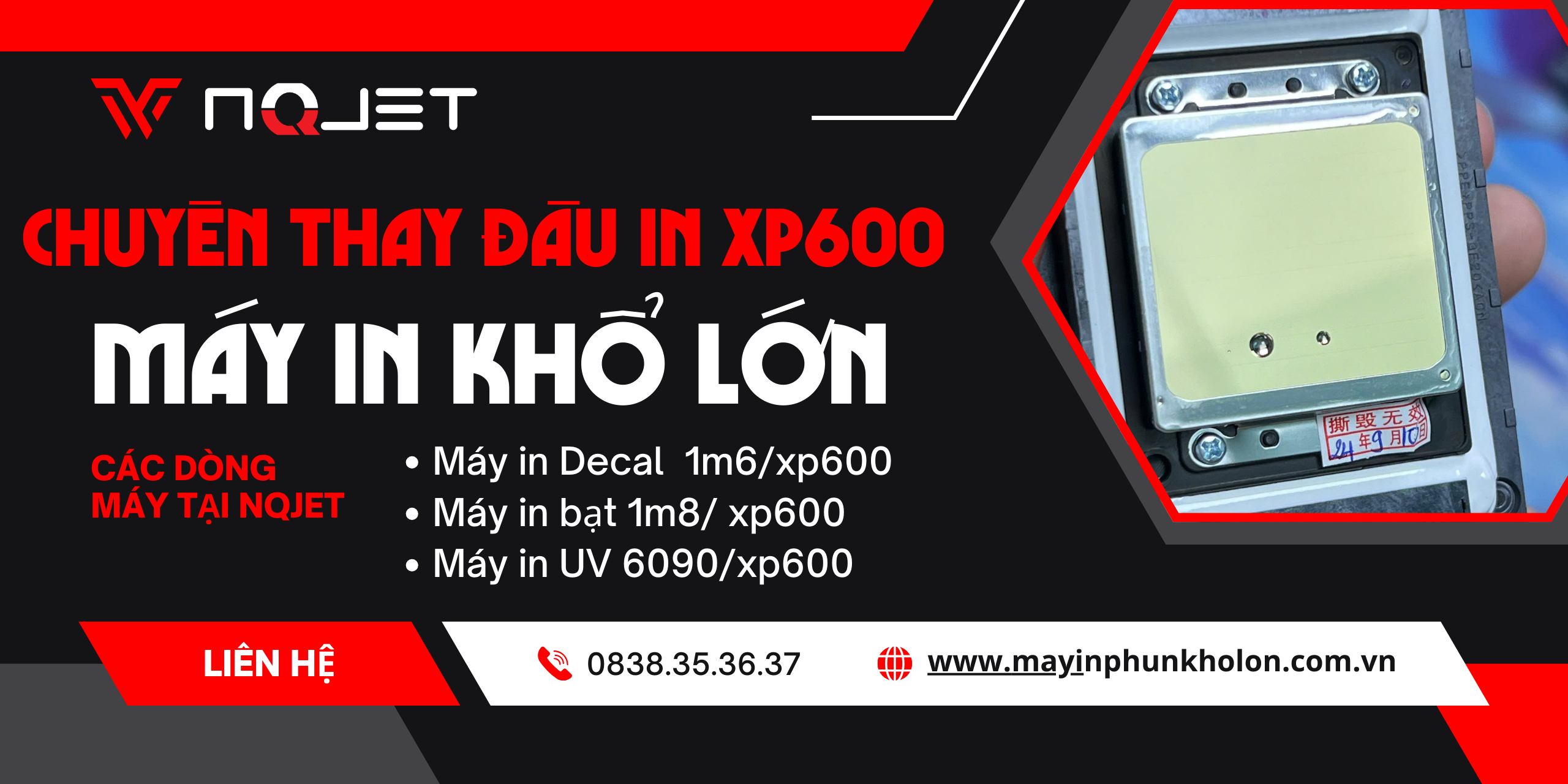 Quy trình thay thế đầu phun XP600 chính hãng Quy trình thay thế đầu phun XP600 chính hãng