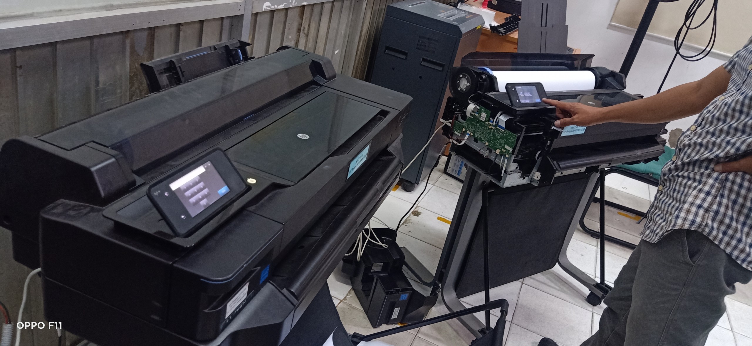 thu máy in khổ lớn hp t520 tại binh dương