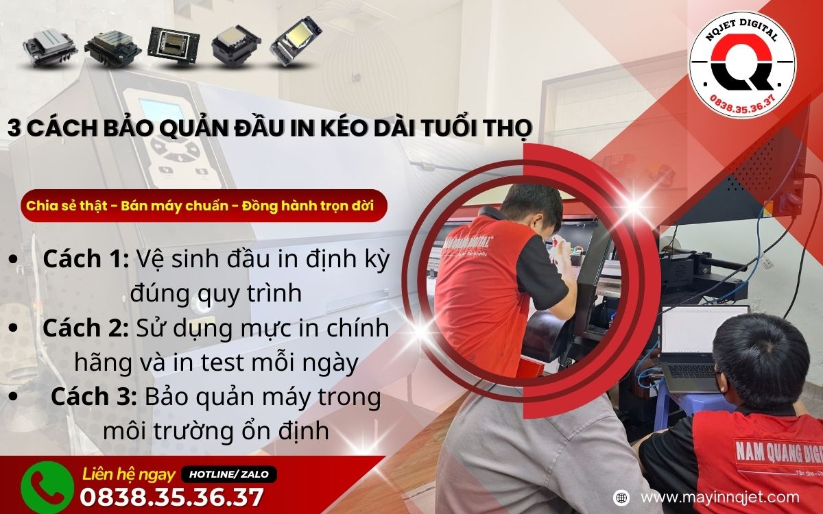 3 cách bảo quản đầu in kéo dài tuổi thọ 3 cách bảo quản đầu in kéo dài tuổi thọ