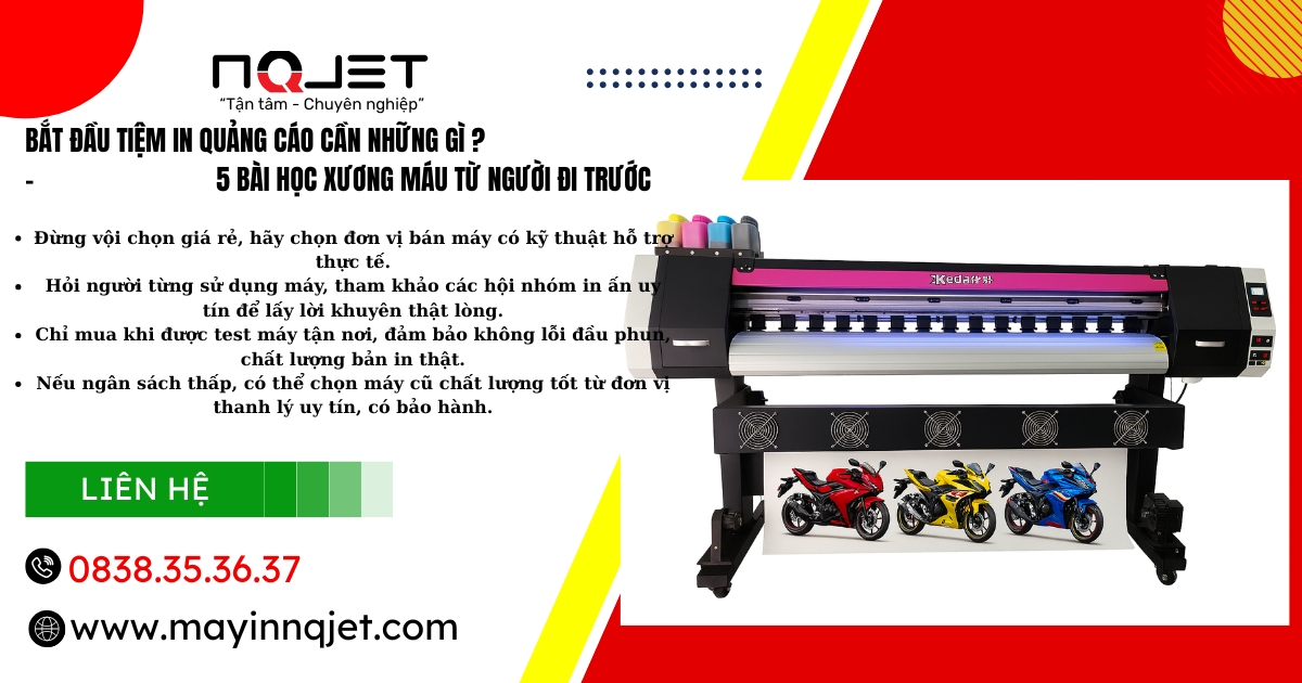 Bắt Đầu Tiệm In Quảng Cáo Cần Những Gì – 5 Bài Học Xương Máu Từ Người Đi Trước Bắt Đầu Tiệm In Quảng Cáo Cần Những Gì – 5 Bài Học Xương Máu Từ Người Đi Trước