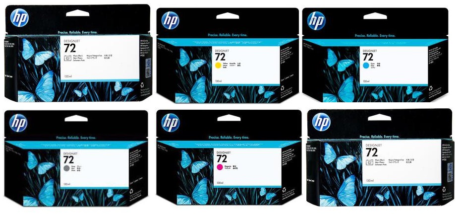 bộ mực HP DesignJet T1708 chính hãng bộ mực HP DesignJet T1708 chính hãng