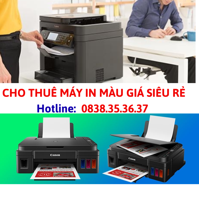 Báo giá cho thuê máy in phun màu Báo giá cho thuê máy in phun màu