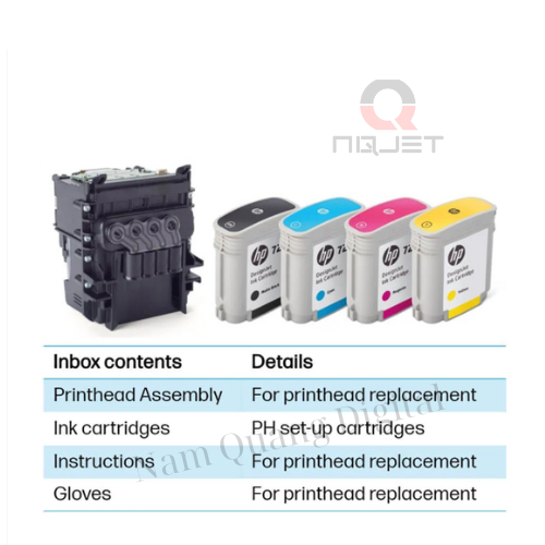 Đầu phun DesignJet 739 sử dụng máy in DesignJet T950(Printhead) Đầu phun DesignJet 739 sử dụng máy in DesignJet T950(Printhead)