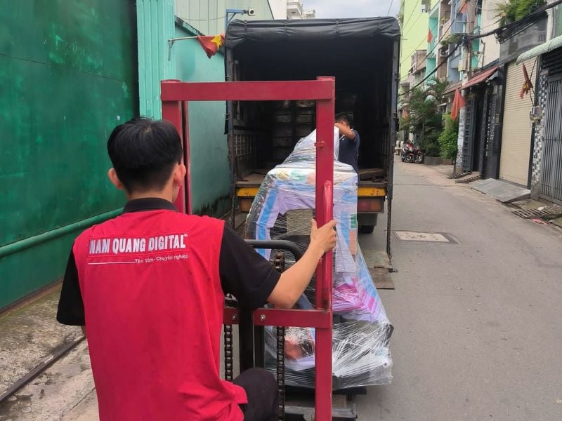 Mua máy cán màng nguội thanh lý tại Nam Quang Digital