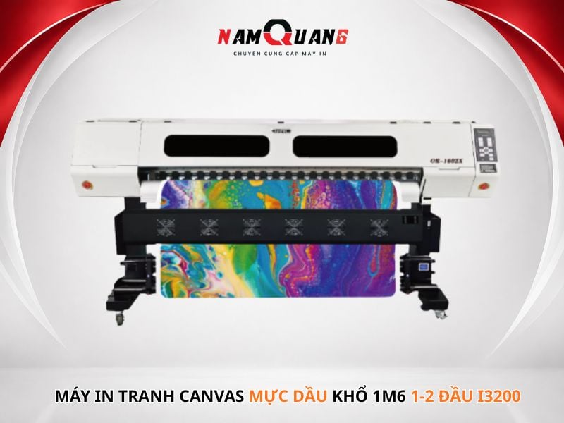 máy in tranh canvas mực dầu khổ 1m6 1-2 đầu i3200