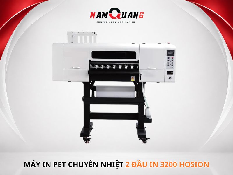 Máy in pet chuyển nhiệt 2 ĐẦU IN 3200 HOSION