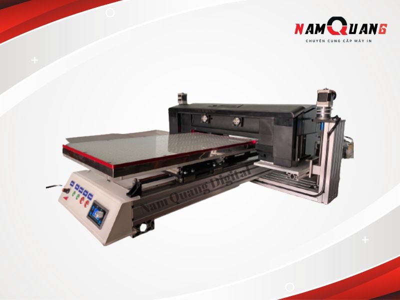 Giá máy in UV phẳng A3 cũ phụ thuộc vào đầu phun