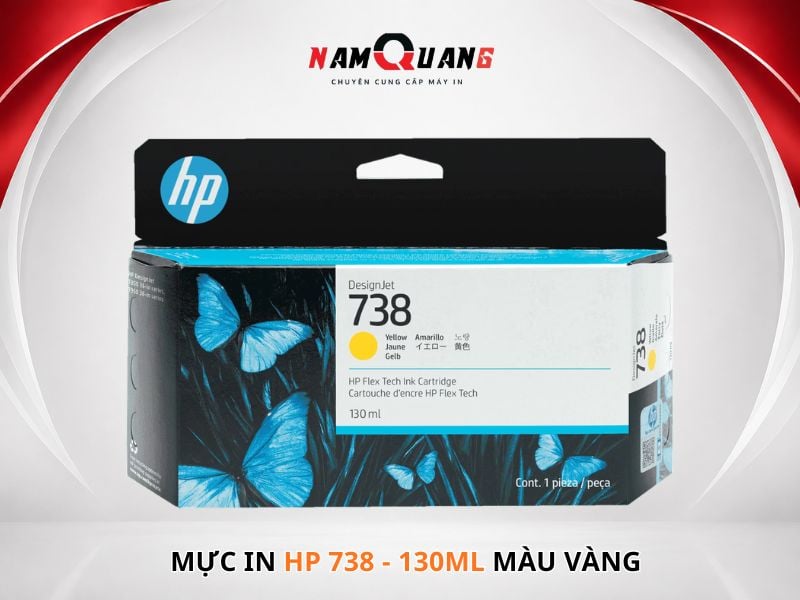 Mực in HP 738 - 130ml màu vàng