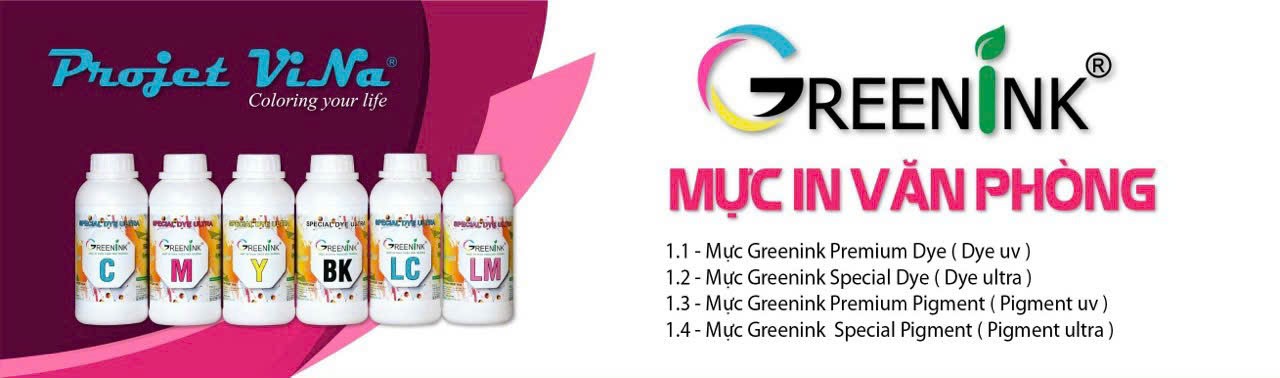 Mực in greenink -Projet Vina Mực in greenink -Projet Vina