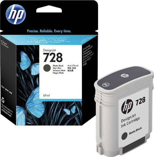 Mực in HP 728 300-ml Matte Black DesignJet Ink Cartridge (F9J68A) Mực in HP 728 300-ml Matte Black DesignJet Ink Cartridge (F9J68A)
