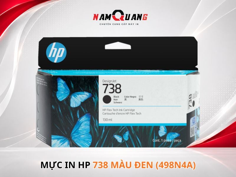 mực in HP 738 màu đen -130ml (498N4A)
