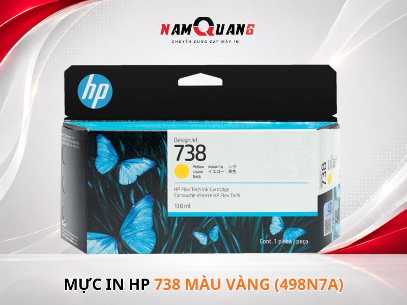 Mực in HP 738 màu vàng (498N7A)
