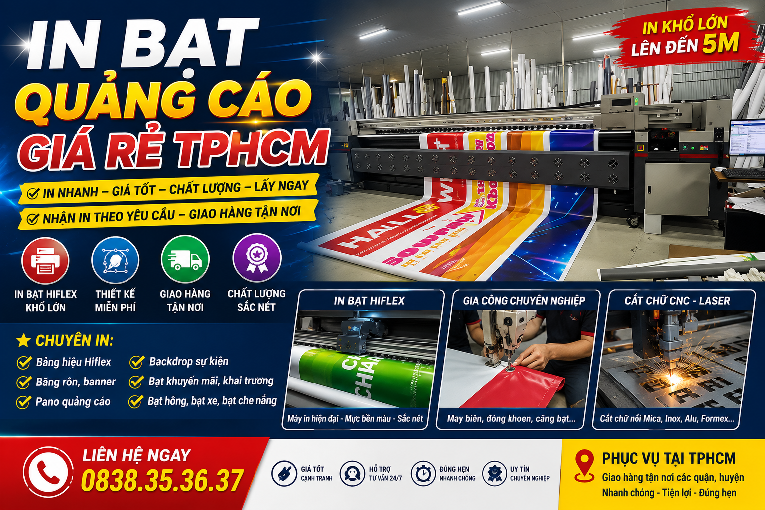 In Bạt Quảng Cáo Giá Rẻ TPHCM In Bạt Quảng Cáo Giá Rẻ TPHCM