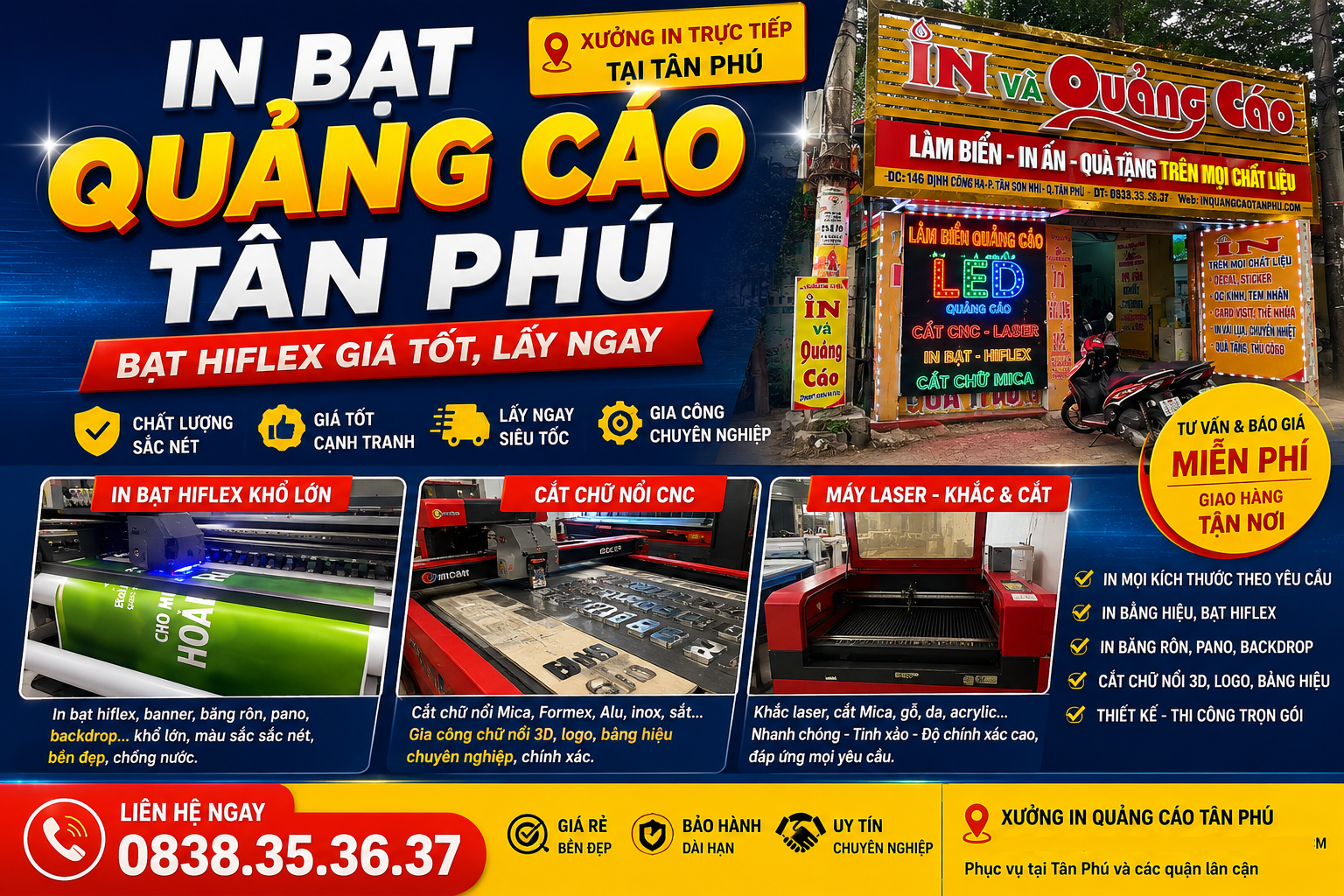 In Bạt Quảng Cáo Tân Phú , in bạt Hiflex giá tốt tại Tân Phú,in bạt lấy ngay Tân Phú In Bạt Quảng Cáo Tân Phú , in bạt Hiflex giá tốt tại Tân Phú,in bạt lấy ngay Tân Phú