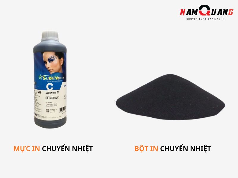 Mực in chuyển nhiệt và bột in chuyển nhiệt