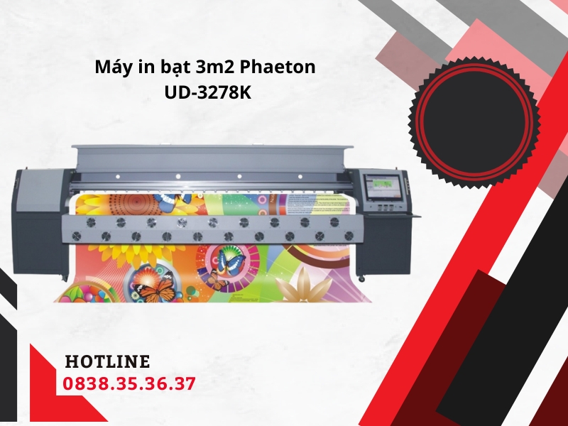Máy in bạt hiệu Phaeton 3278K cũ khổ 3m2, Máy in bạt hiệu Phaeton 3278K cũ khổ 3m2,