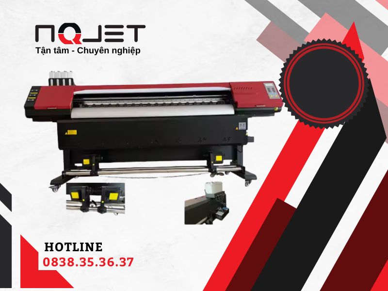 Máy in bạt khổ 2m5 đầu i3200 chính hãng bảo hành 12 tháng Máy in bạt khổ 2m5 đầu i3200