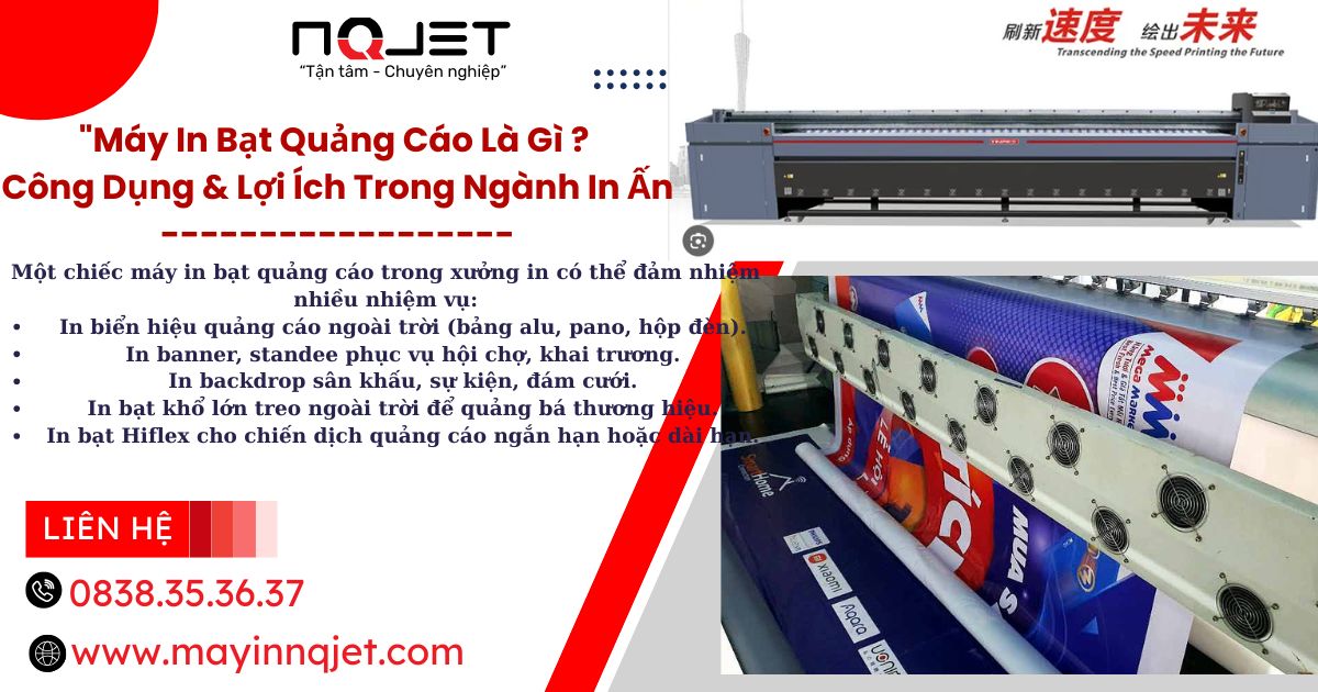 Máy In Bạt Quảng Cáo Là Gì? Công Dụng & Lợi Ích Trong Ngành In Ấn Máy In Bạt Quảng Cáo Là Gì? Công Dụng & Lợi Ích Trong Ngành In Ấn