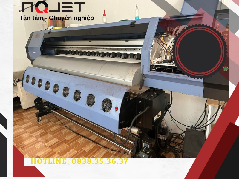 Máy in chuyển nhiệt Allwin 4 đầu i3200A1 cũ Máy in chuyển nhiệt Allwin 4 đầu i3200A1 cũ