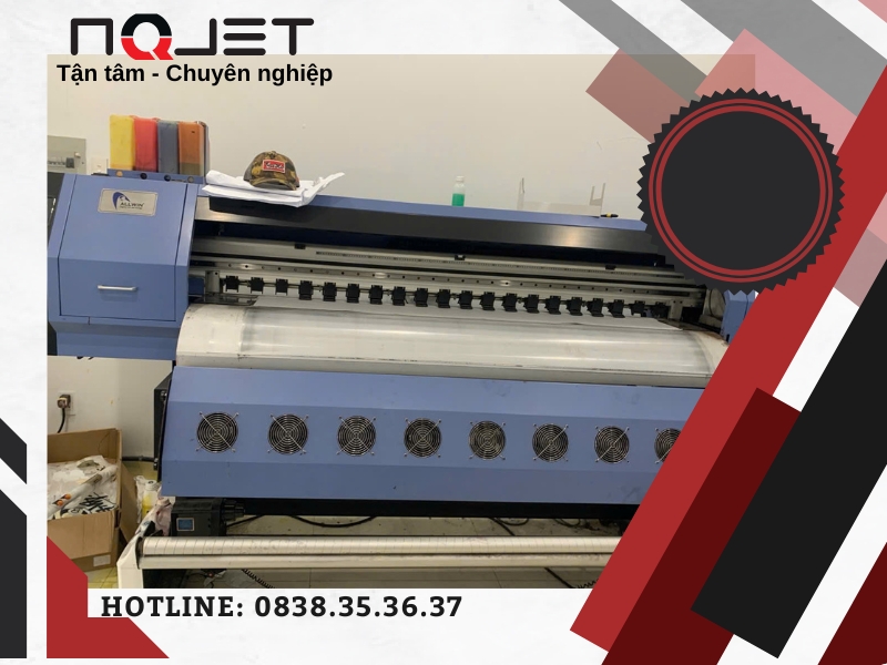 Máy in chuyển nhiệt Allwin 4 đầu i3200A1 cũ Máy in chuyển nhiệt Allwin 4 đầu i3200A1 cũ