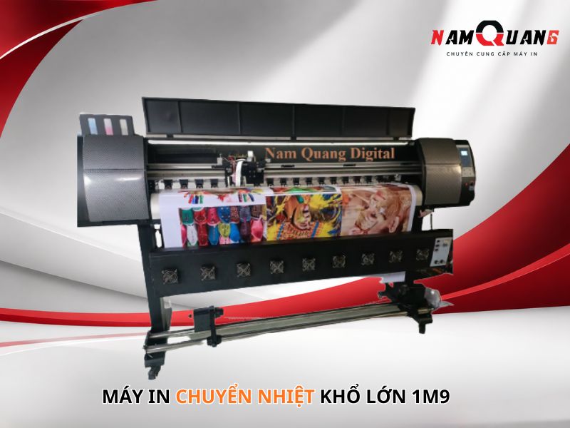 Máy in chuyển nhiệt khổ lớn 1m9 Máy in chuyển nhiệt khổ lớn 1m9