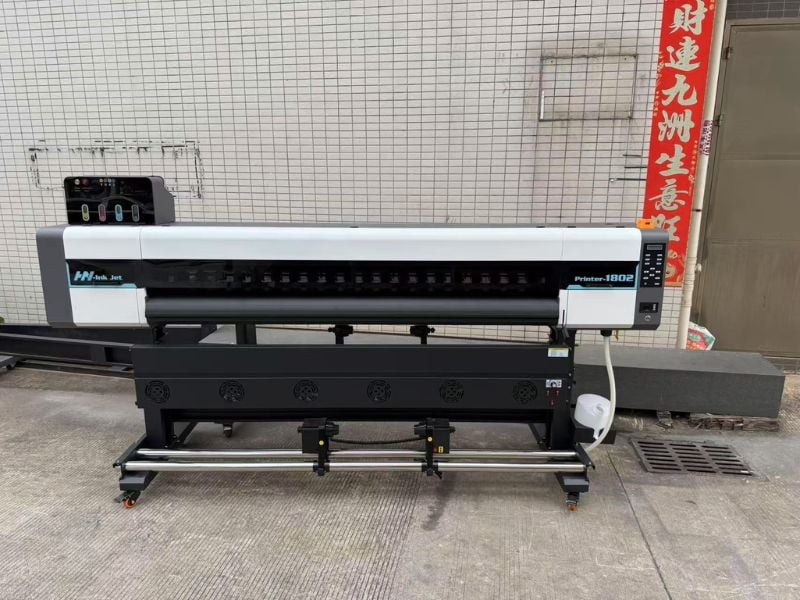 Máy in chuyển nhiệt khổ 1m8 cho người mới khởi nghiệp