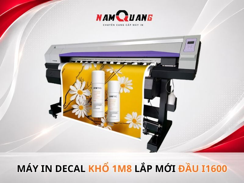 Máy in decal khổ 1m8 lắp mới đầu i1600