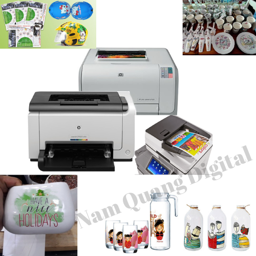 Máy in Laser màu in decal trượt nước - Khổ A4 Máy in Laser màu in decal trượt nước - Khổ A4