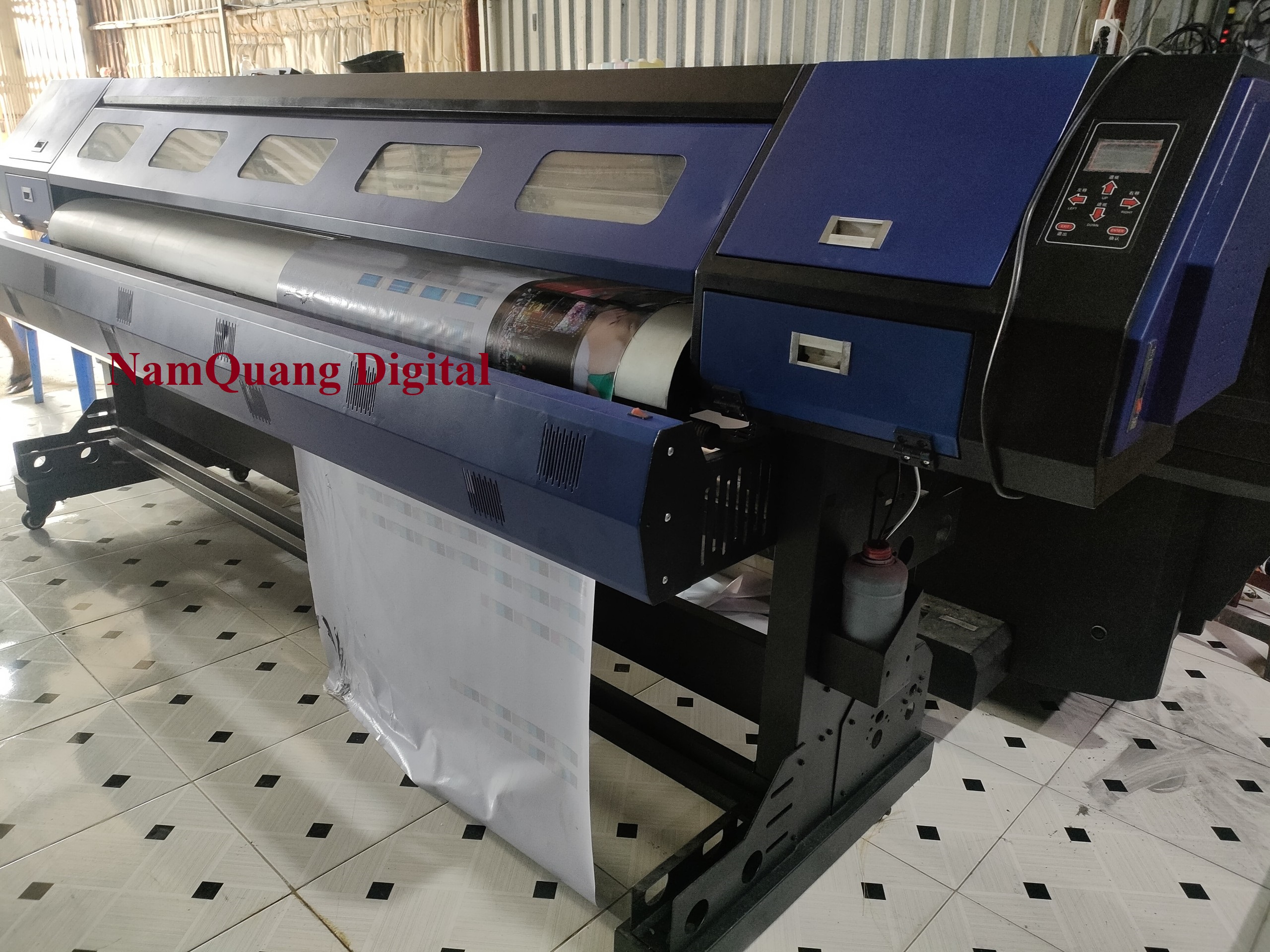 máy in khổ lớn 2m2 cũ in bạt decal