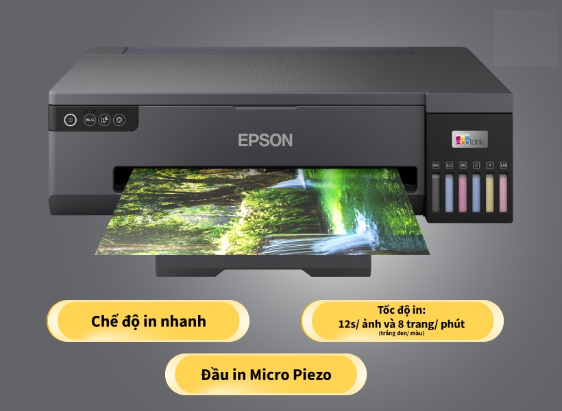 Máy in phun màu Epson L8050 wifi chính hãng Máy in phun màu Epson L8050 wifi chính hãng