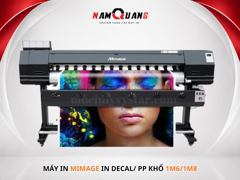 Máy in Mimage in Decal/ PP khổ 1m6, 1m8