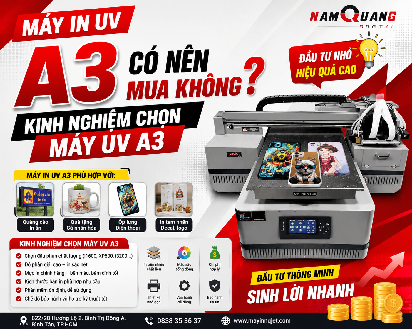 Máy In UV A3 Có Nên Mua Không? Kinh Nghiệm Chọn Máy UV A3 Máy In UV A3 Có Nên Mua Không? Kinh Nghiệm Chọn Máy UV A3