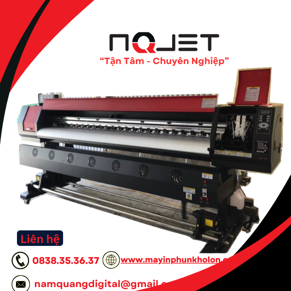 Máy in Uv cuộn khổ 1m8 cũ lắp đầu in mới 100% Máy in Uv cuộn khổ 1m8 cũ lắp đầu in mới 100%