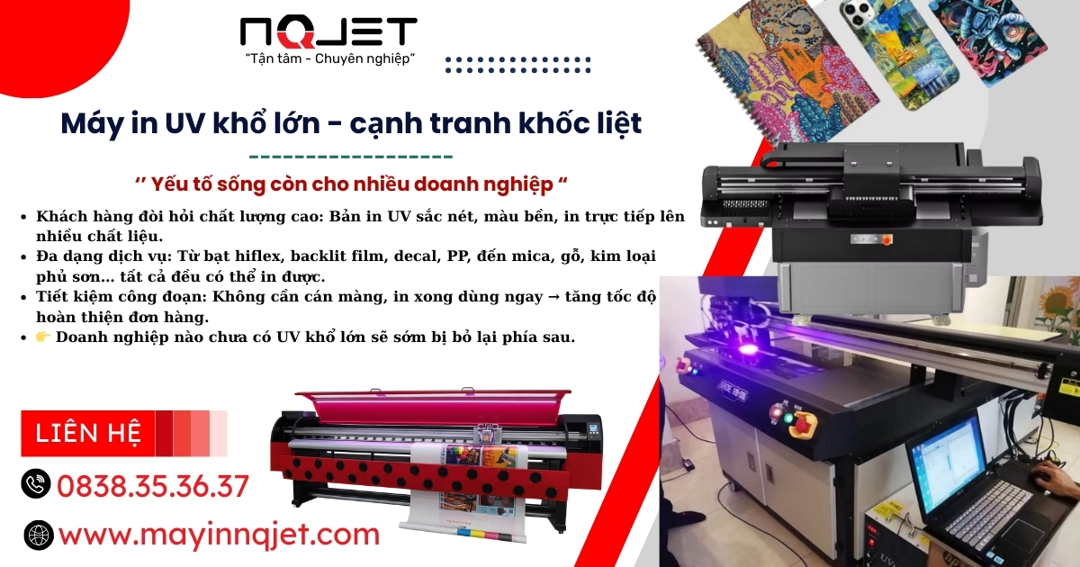 Máy In UV Khổ Lớn - Những Lý Do Chủ Doanh Nghiệp Quảng Cáo Cần Đầu Tư Gấp Trong Năm Nay Máy In UV Khổ Lớn - Những Lý Do Chủ Doanh Nghiệp Quảng Cáo Cần Đầu Tư Gấp Trong Năm Nay